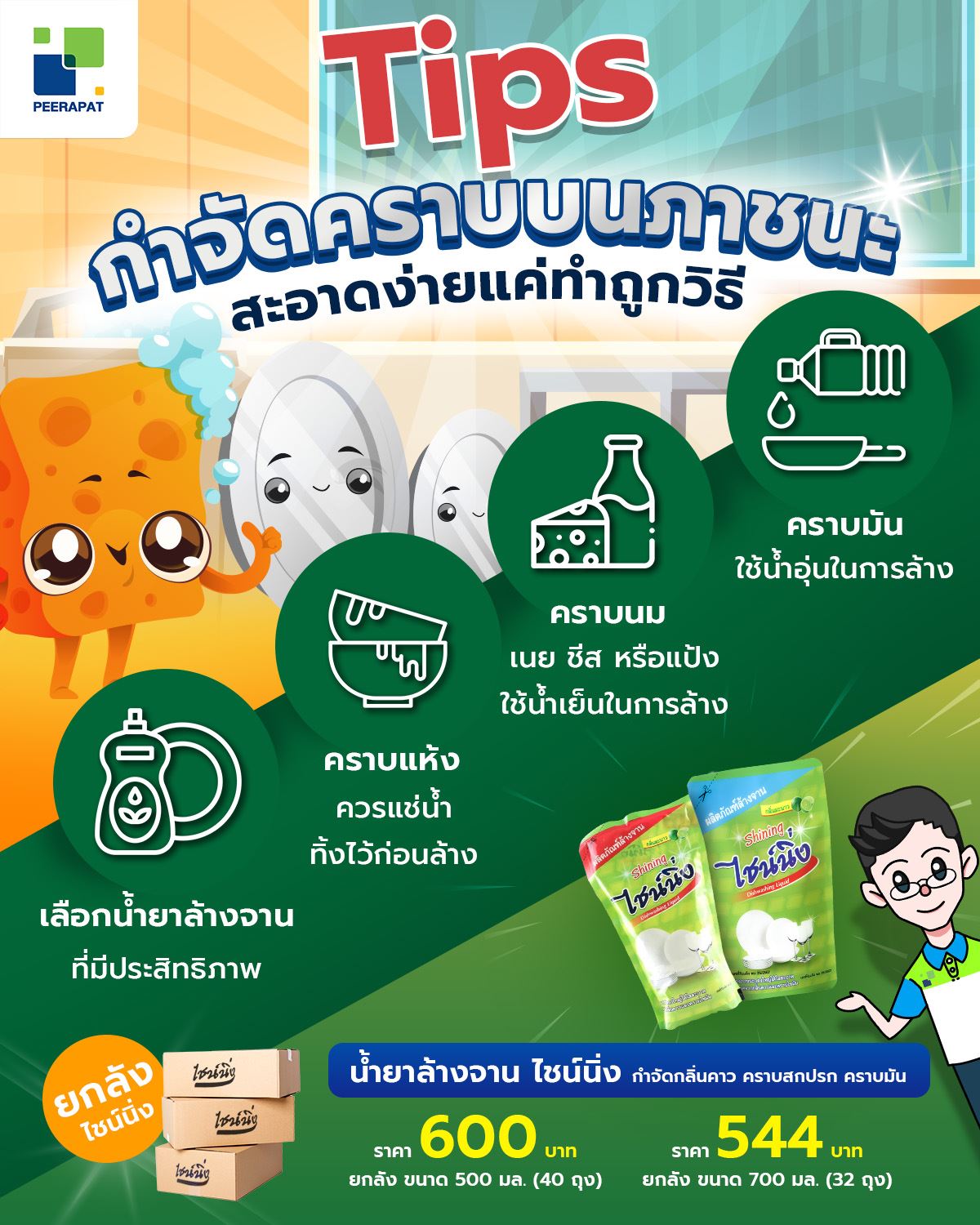 Tips กำจัดคราบบนภาชนะ สะอาดง่ายแค่ทำถูกวิธี