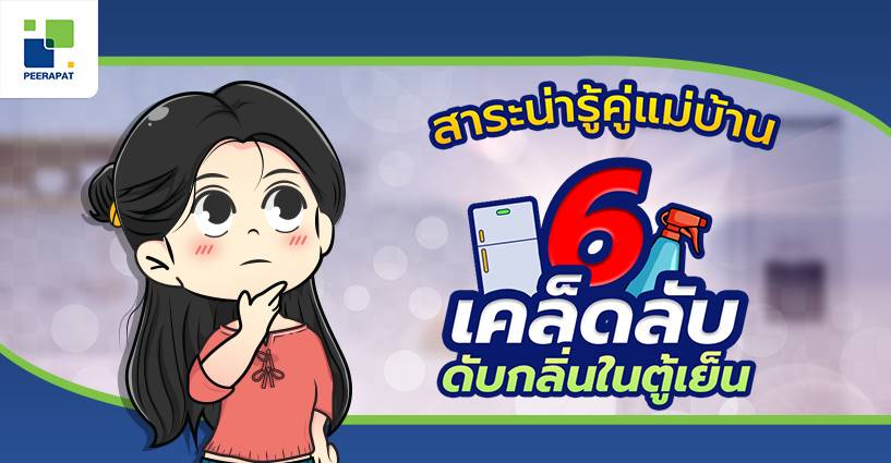 สาระน่ารู้คู่แม่บ้าน 6 เคล็ดลับ ดับกลิ่นในตู้เย็น